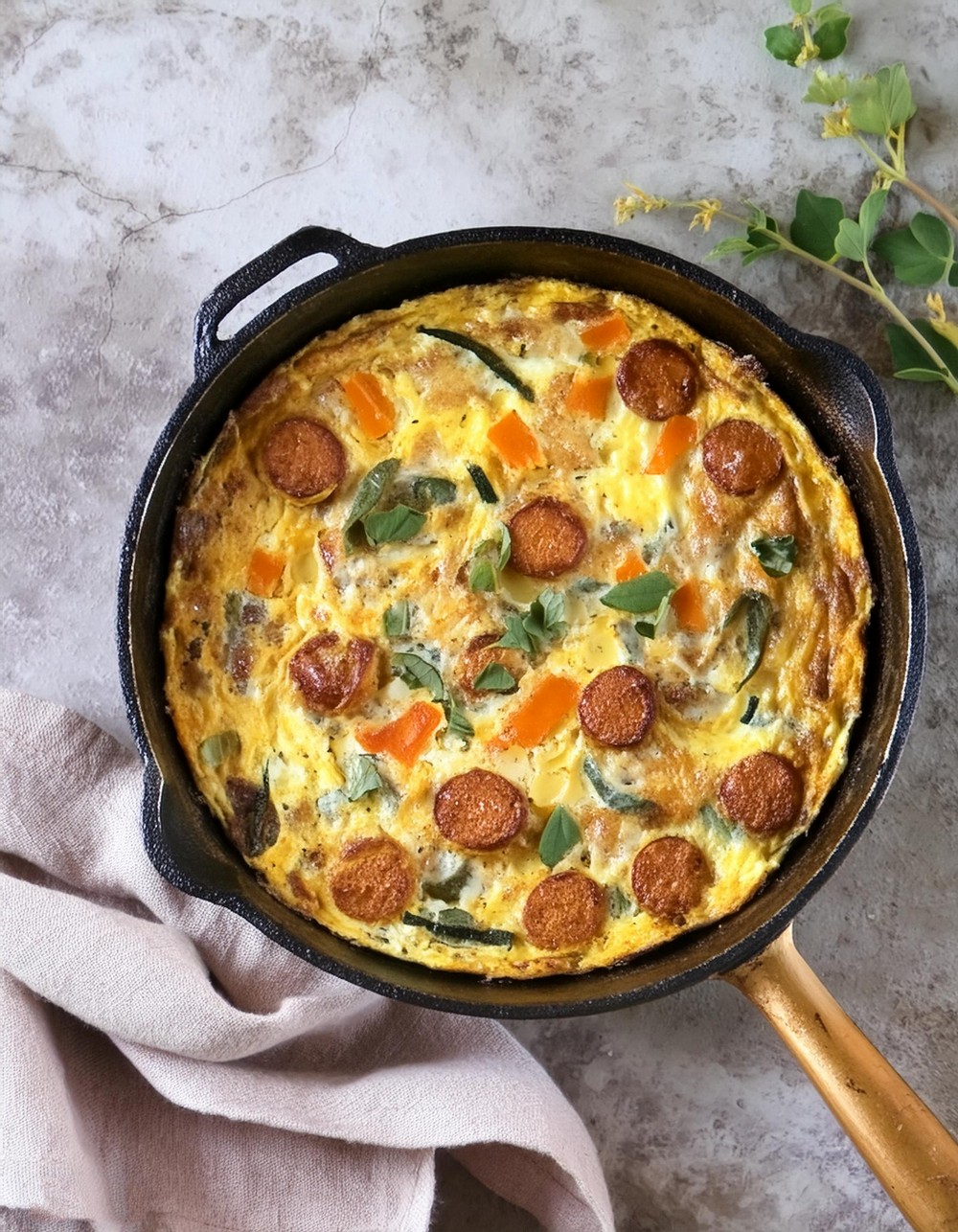 Insanely Easy Italian Sausage Frittata with Peppers Recipe All Thing