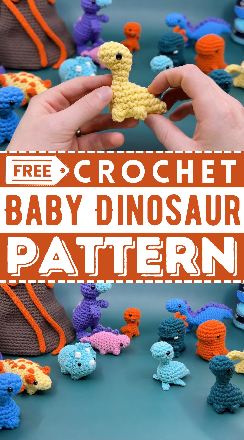 Baby Brontosaurus Dinosaur Amigurumi