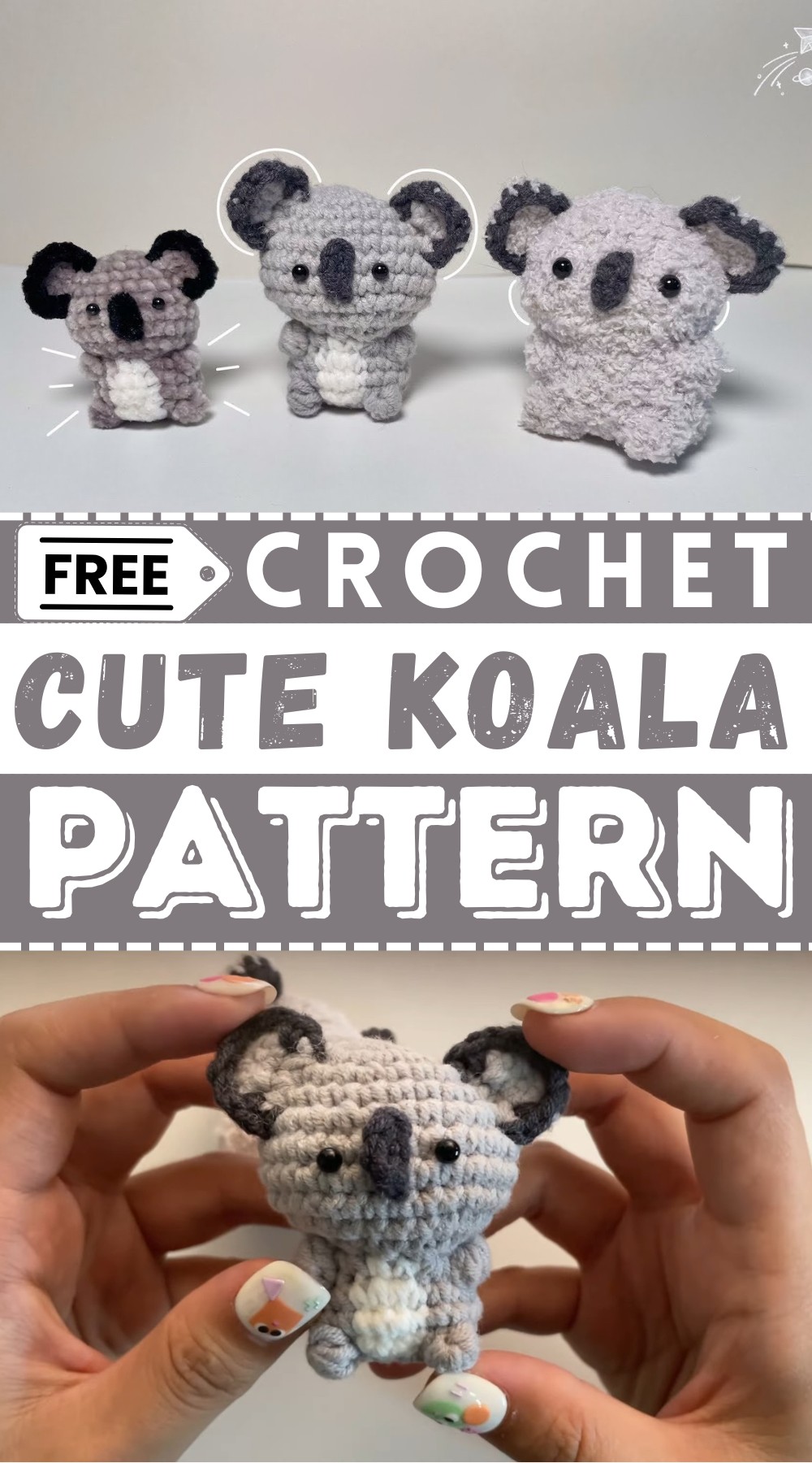 Crochet Cute Animals Tutorial - Koala