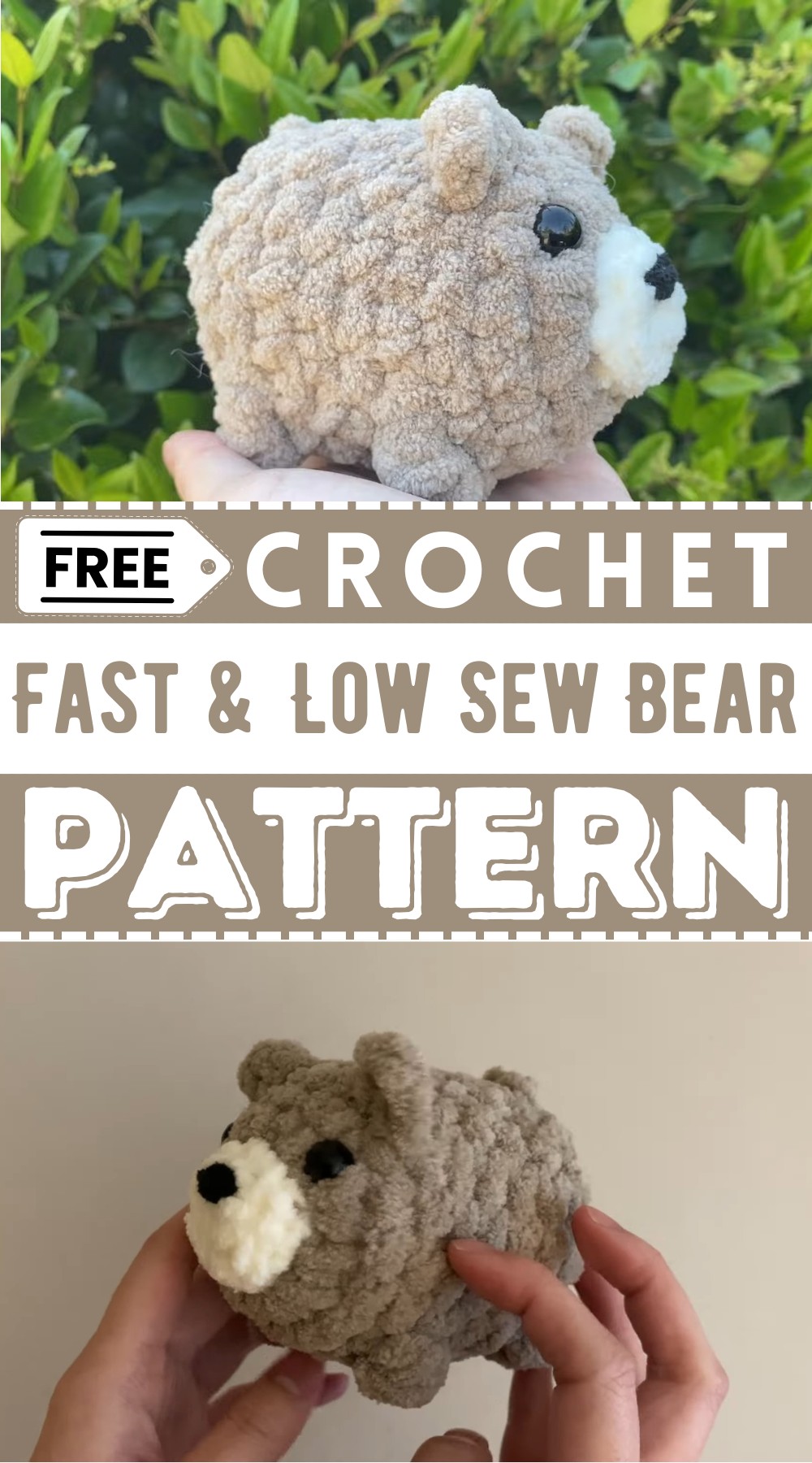Fast & Low Sew Crochet Bear