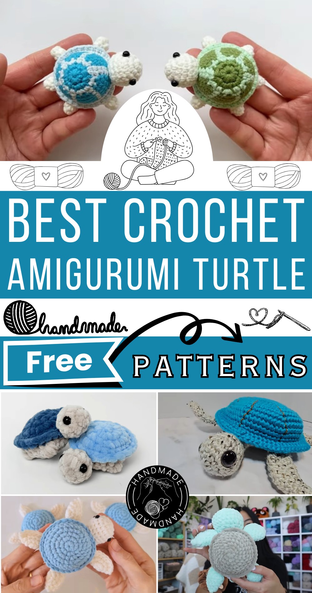 Free Crochet Amigurumi Turtle Patterns