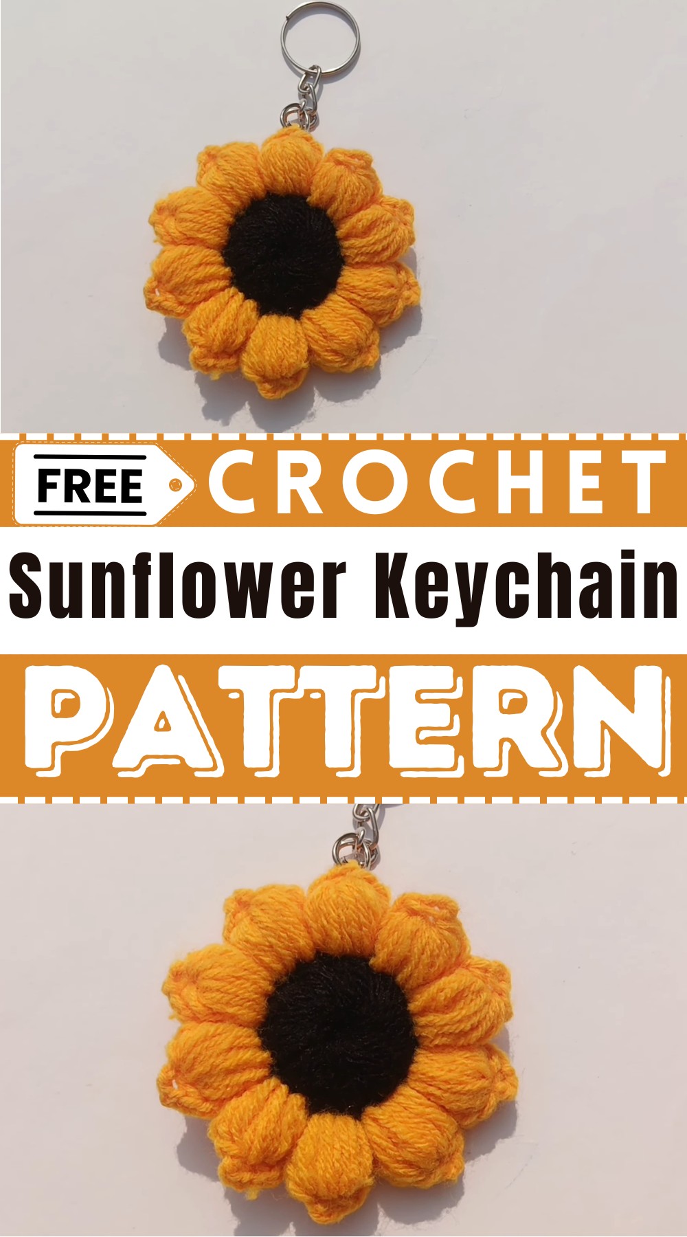 How To Crochet Sunflower Keychain
