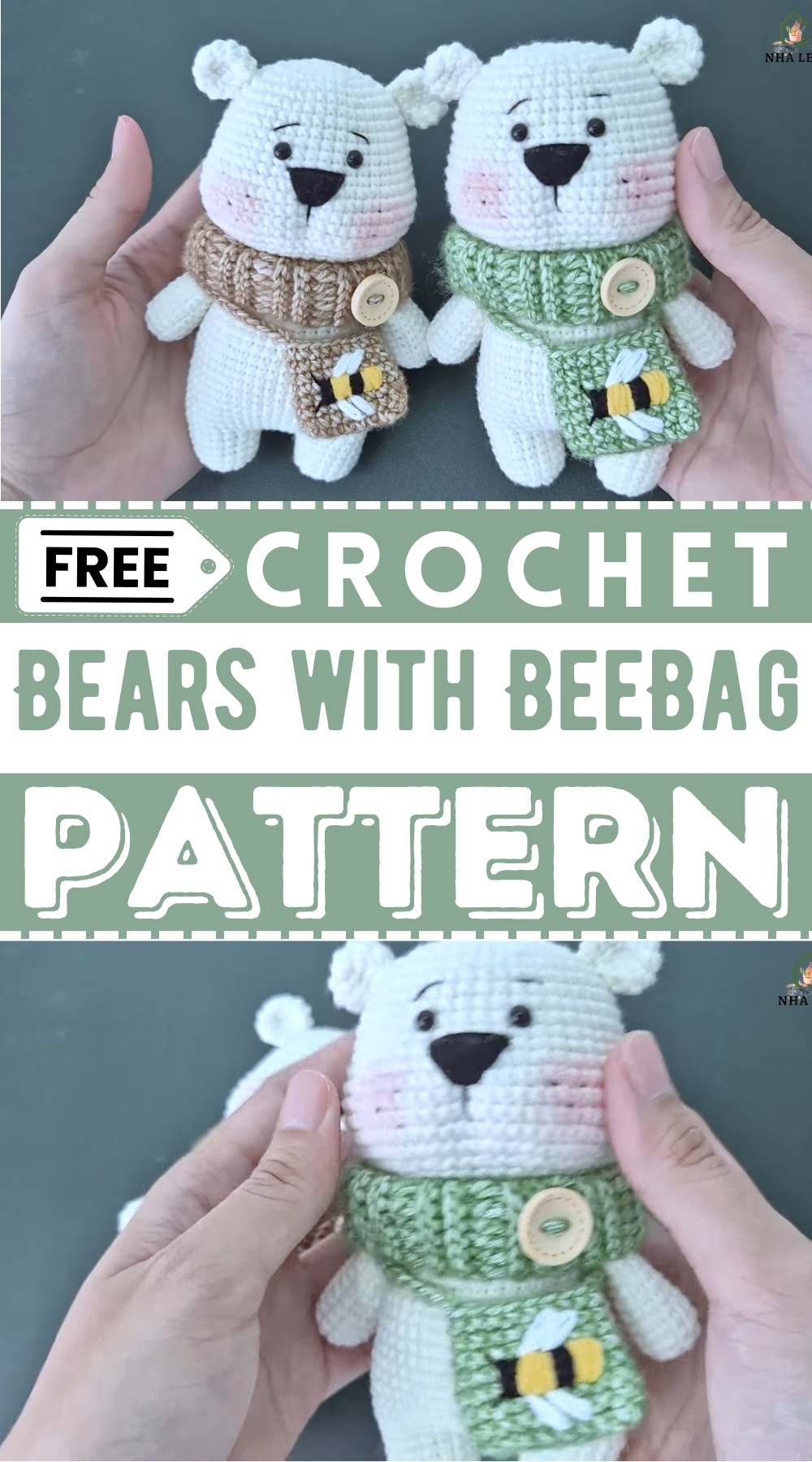 How to Crochet Amigurumi Cute Bears with BeeBag