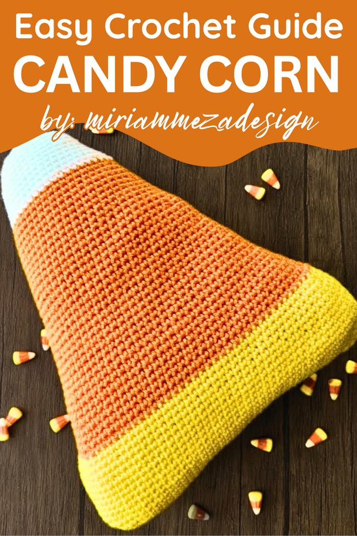 Crochet Candy Corn Plush