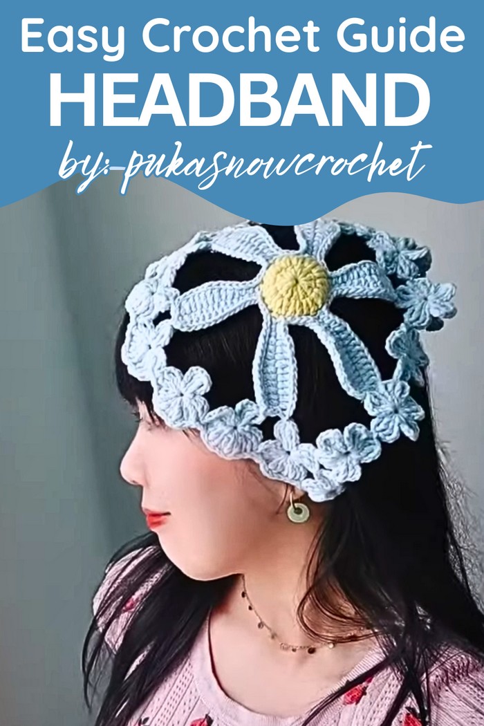 Crochet Daisy Headband Tutorial