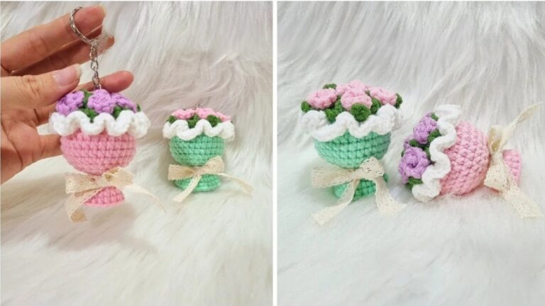 How to Crochet a Mini Bouquet Pattern for Stunning Déco - All Thing Crafts