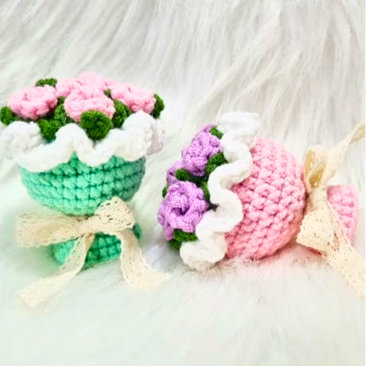 How to Crochet a Mini Bouquet Pattern for Stunning Déco - All Thing Crafts