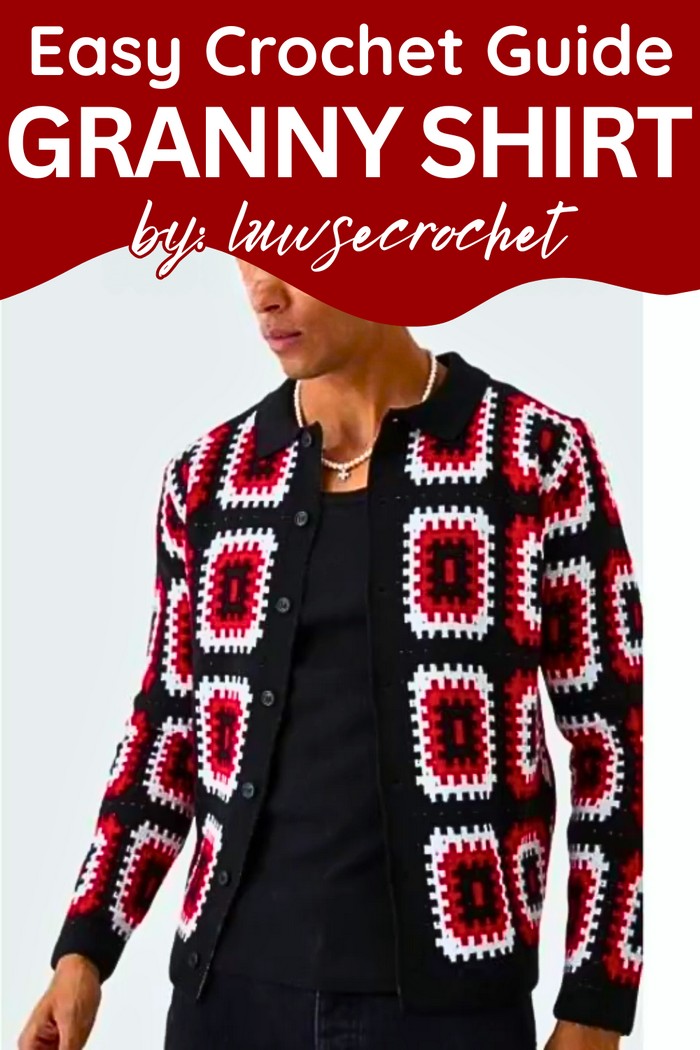 crochet granny shirt