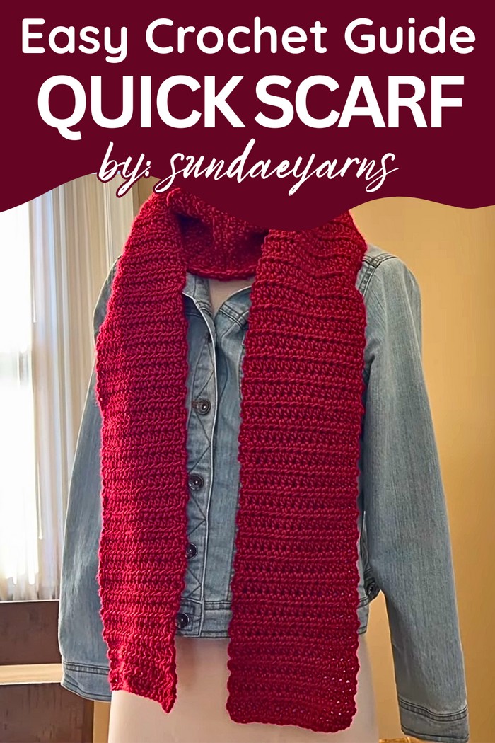 crochet quick scarf