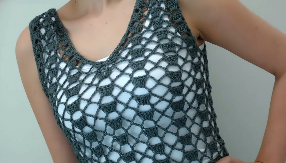 Crochet Beautiful Mesh Top