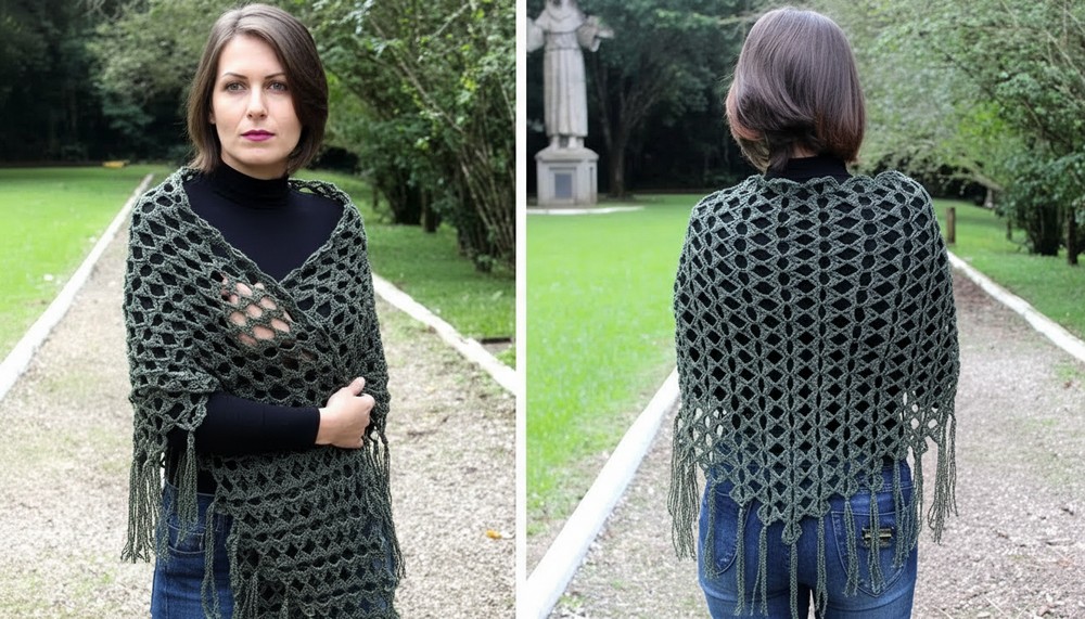 Crochet Shawl For Women