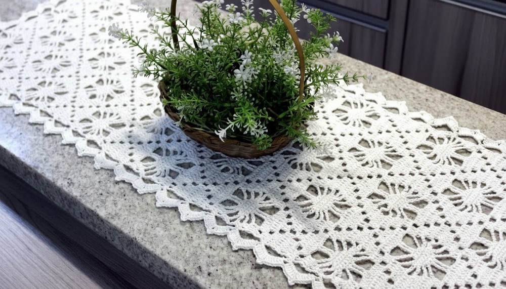 Crochet Lace Table Runner