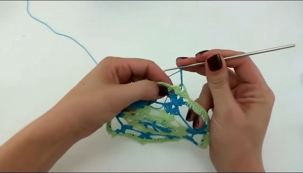 Crochet Doily With Flower