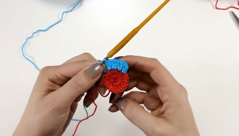 Crochet Stool Cover