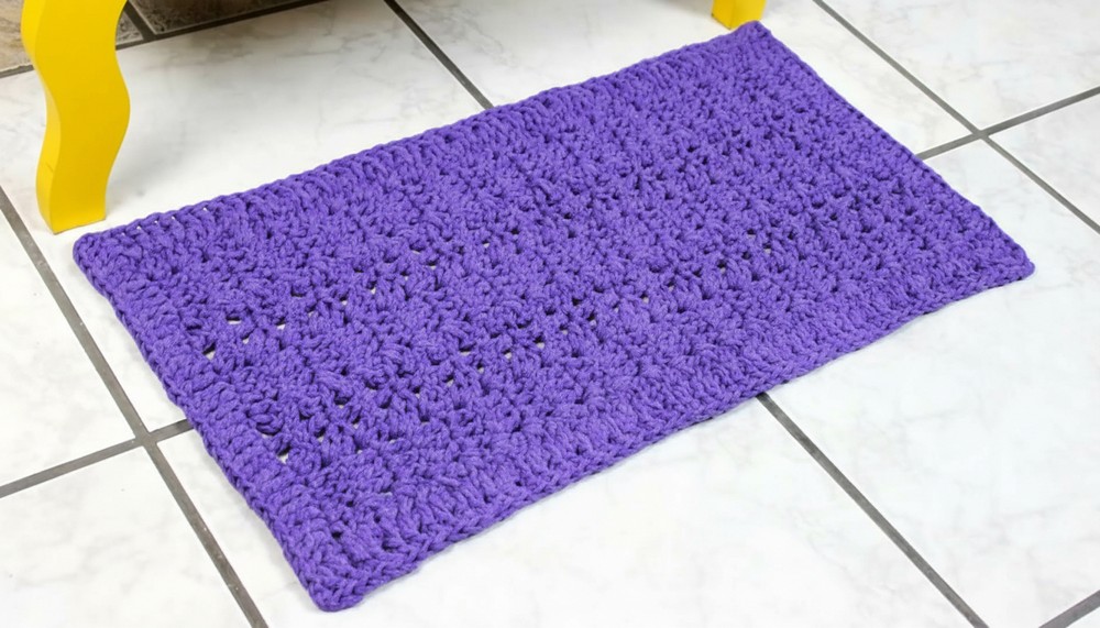 Crochet Rug Bathroom
