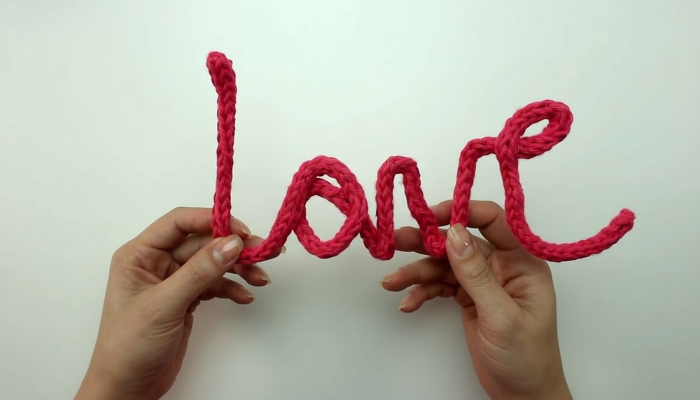 Crochet Word Love Art
