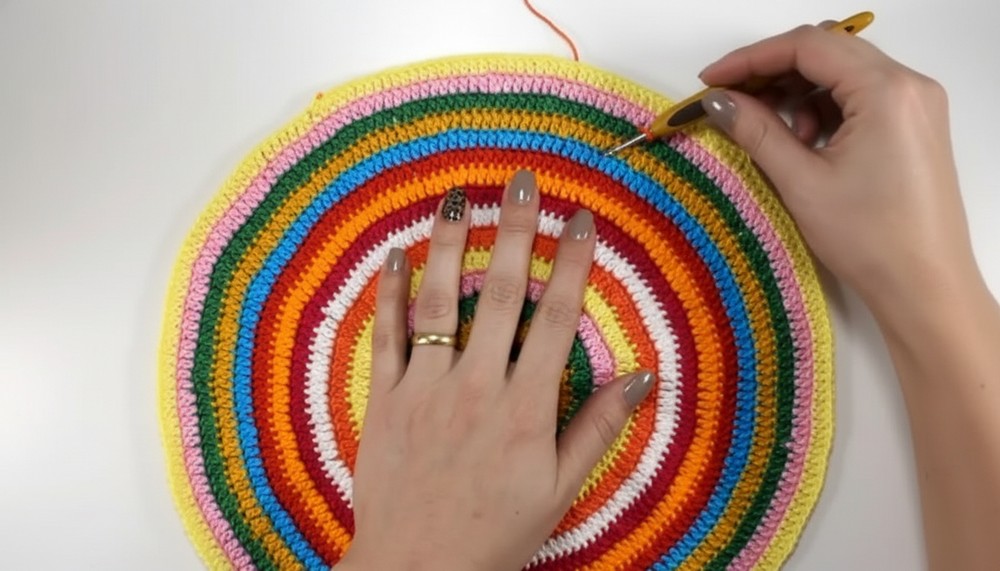 Crochet Stool Cover