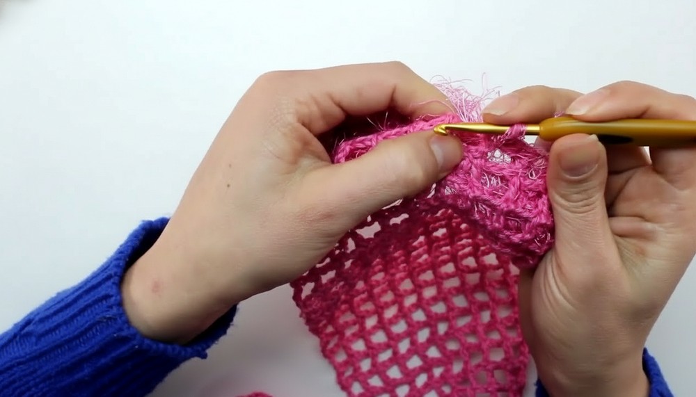 Crochet Fluffy Scarf