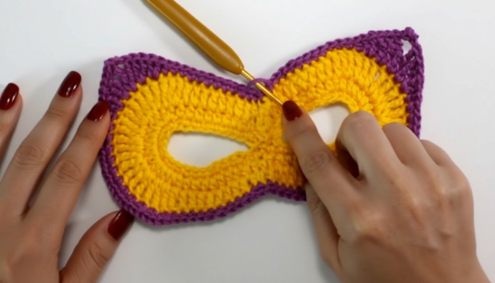 Crochet Superhero Eye Mask