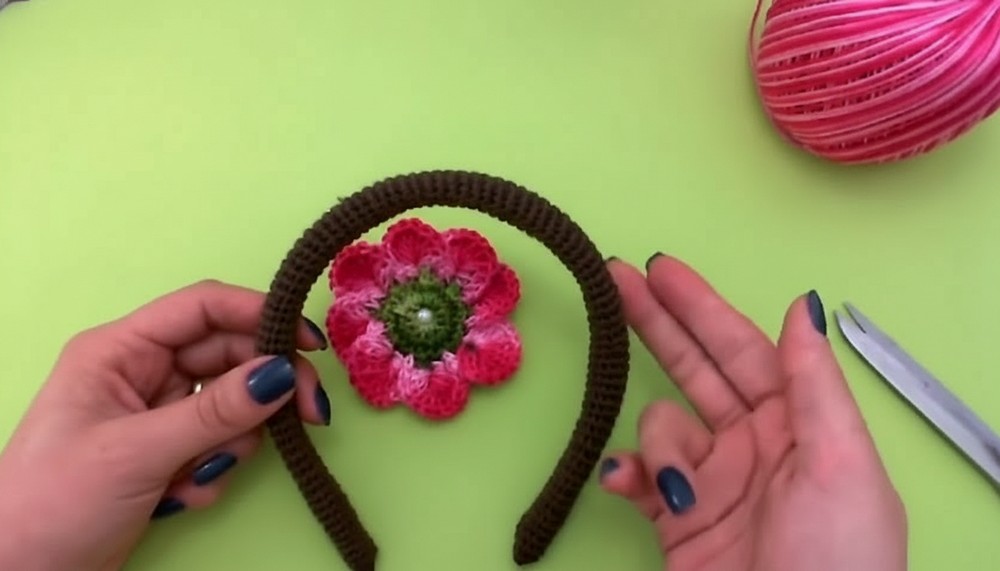 Crochet Flower Headband