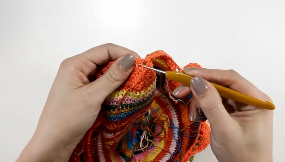 Crochet Stool Cover