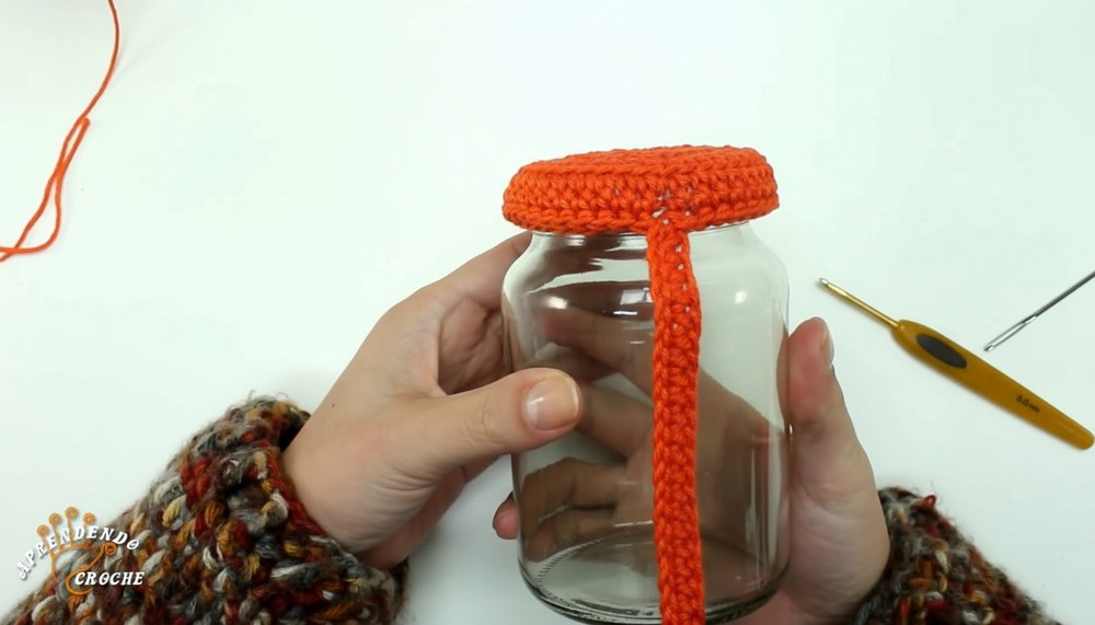 Crochet Cover For A Glass Jar
