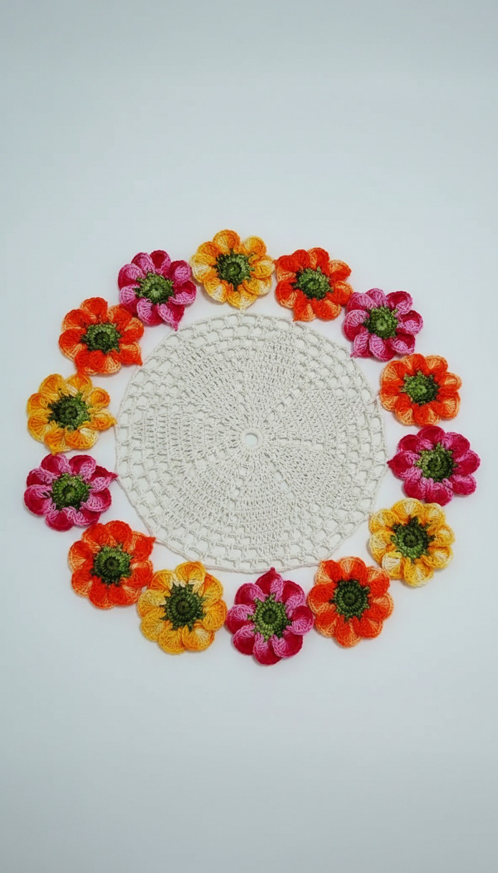 Crochet Flowers Doily
