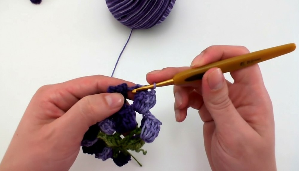 Crochet Grape Appliques