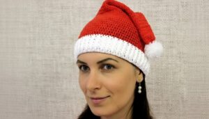 Crochet Christmas Hat Women