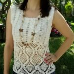 Crochet Tank Top With A Lace
