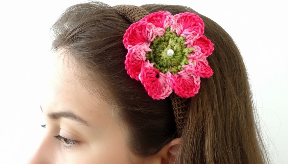 Crochet Flower Headband