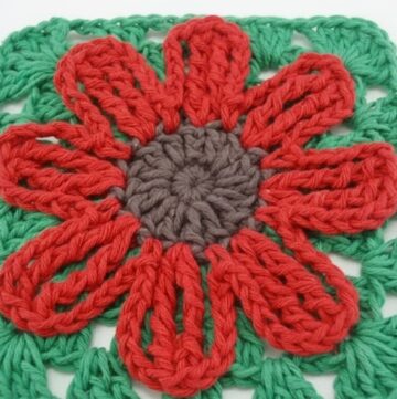 Crochet Granny Flower