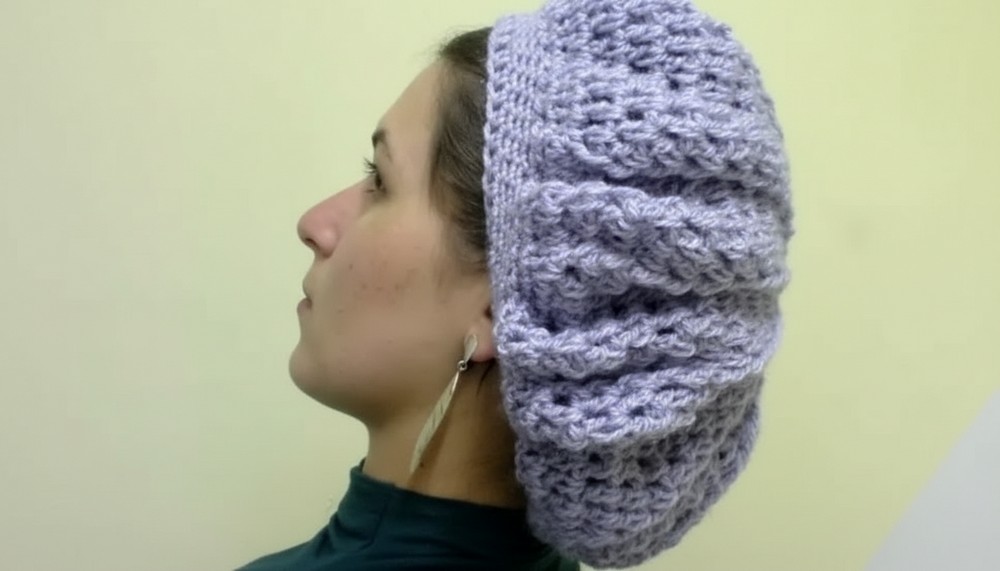 Crochet Beret Hat Women