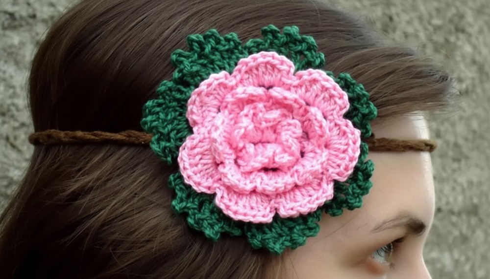 Crochet Flower Headband