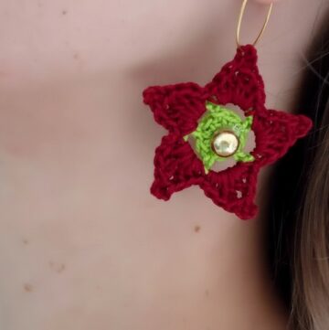 Crochet Star Earring