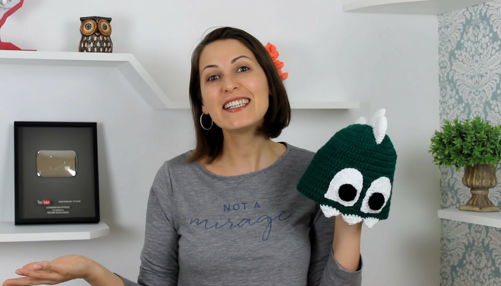 Crochet Dinosaur Beanie