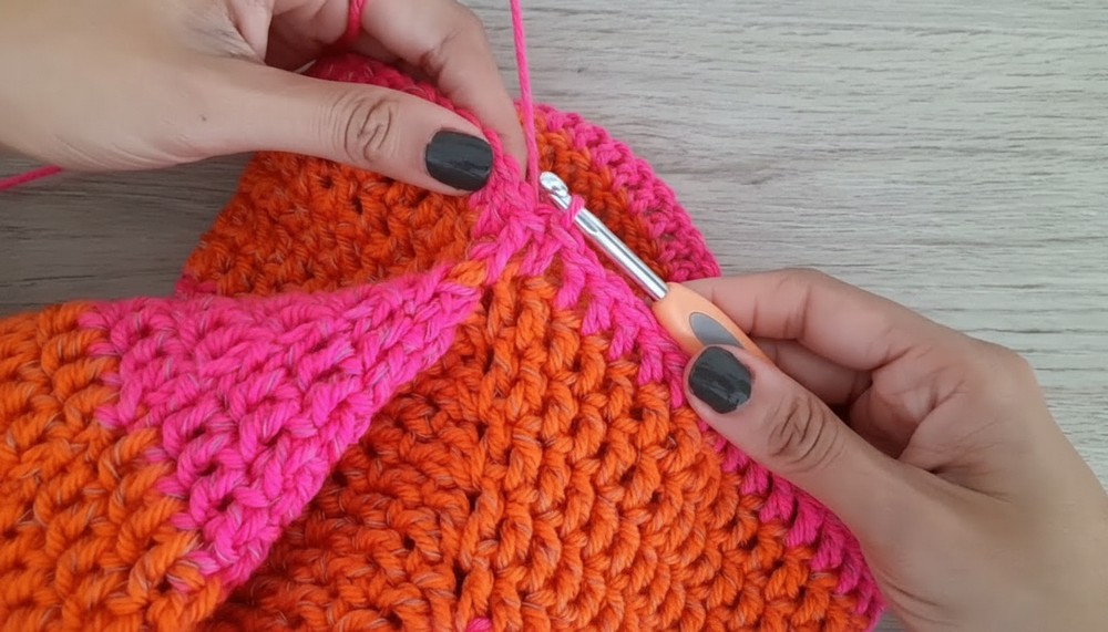 Crochet Striped Sweater