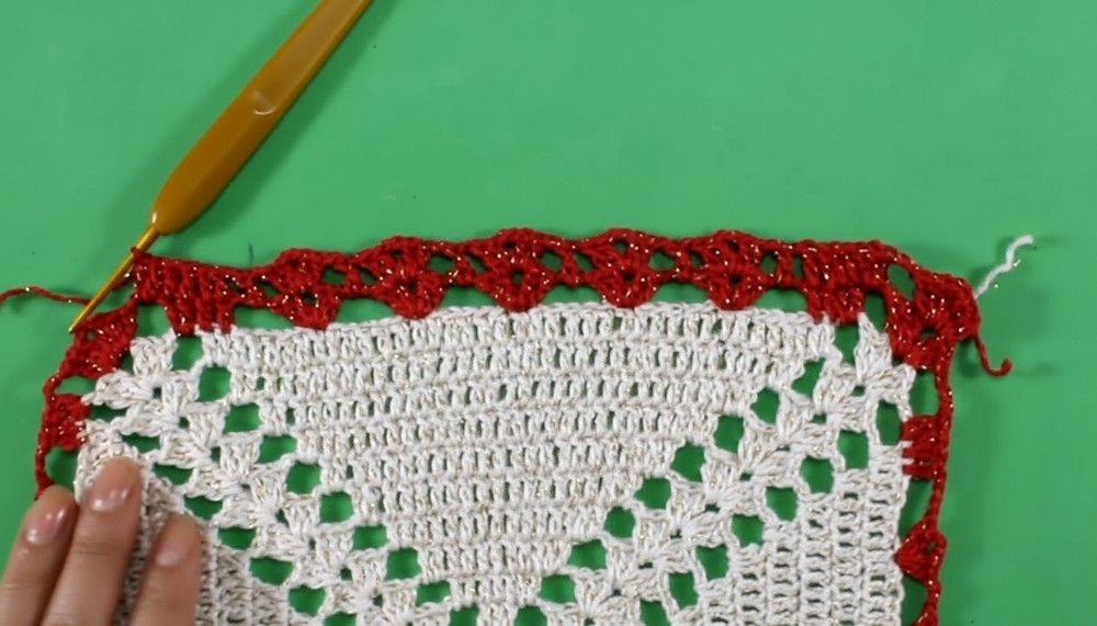 Crochet Christmas Doily Table