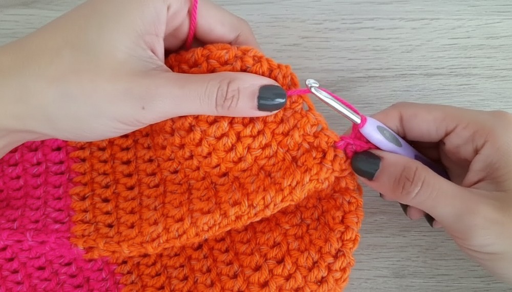 Crochet Striped Sweater