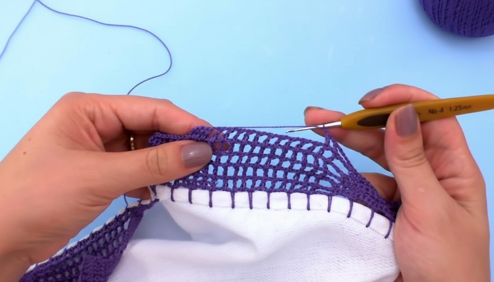 Crochet Butterfly Border
