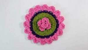 Crochet Flower Coaster