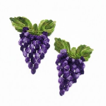 Crochet Grape Appliques