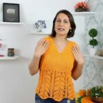 Crochet V-neckline Top