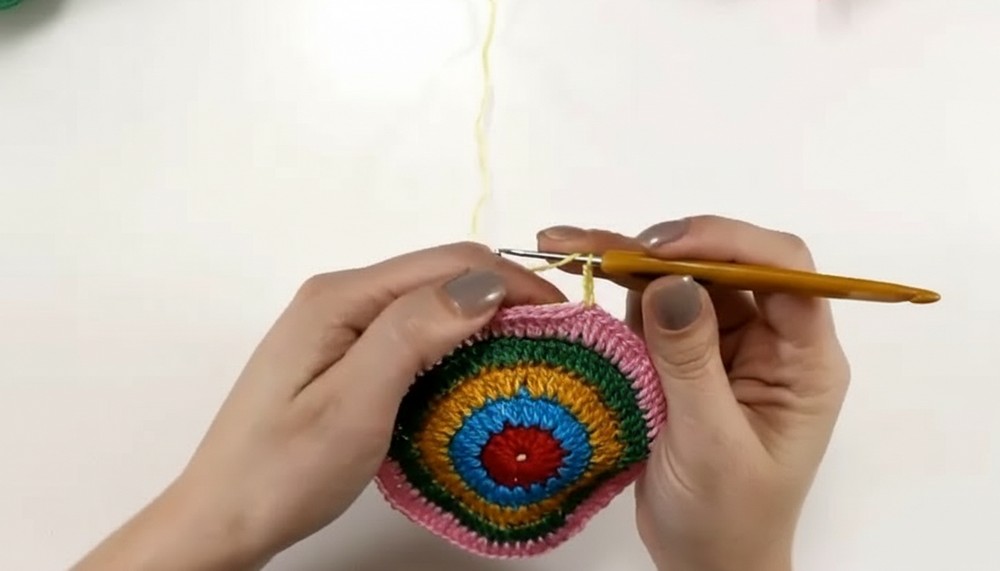 Crochet Stool Cover