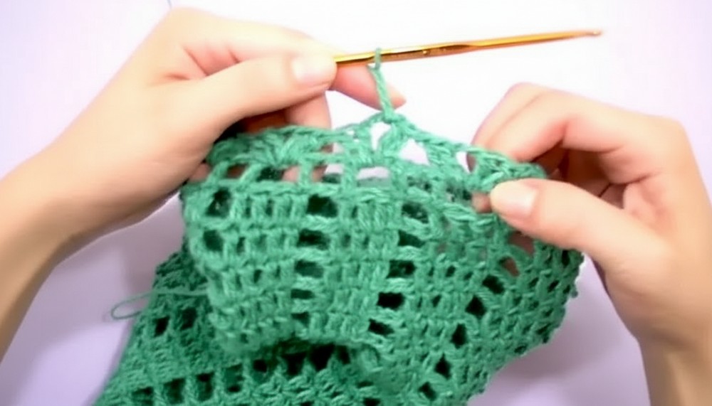 Crochet Drawstring Pouch