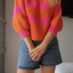Crochet Striped Sweater