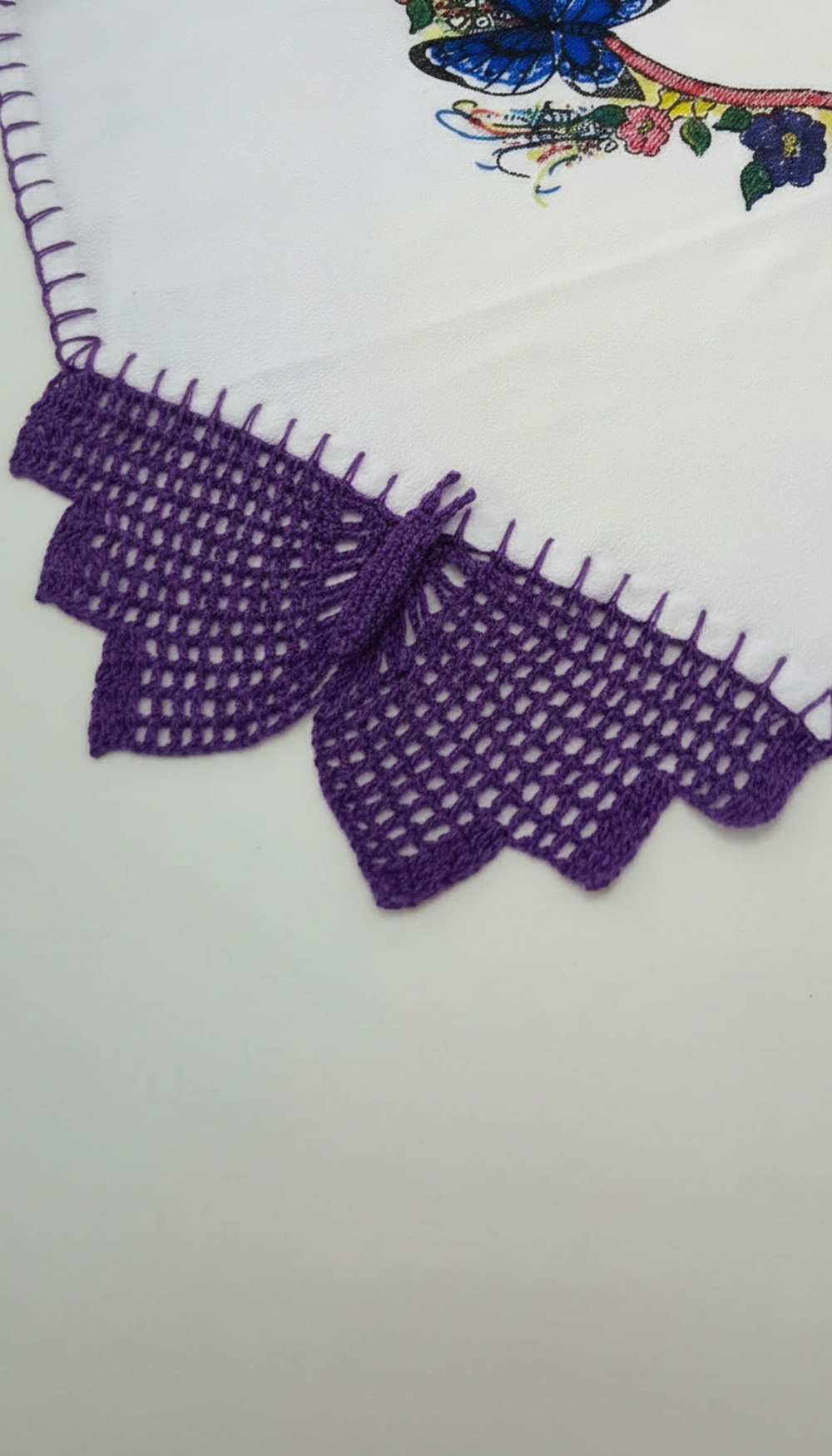 Crochet Butterfly Border
