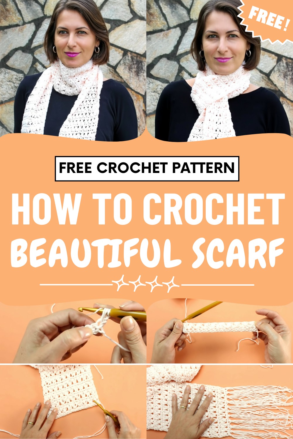 Crochet Beautiful Scarf