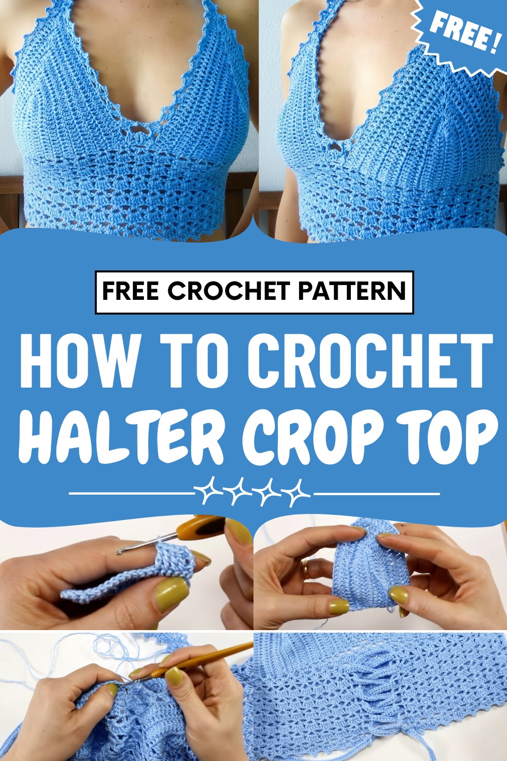Crochet Halter Crop Top