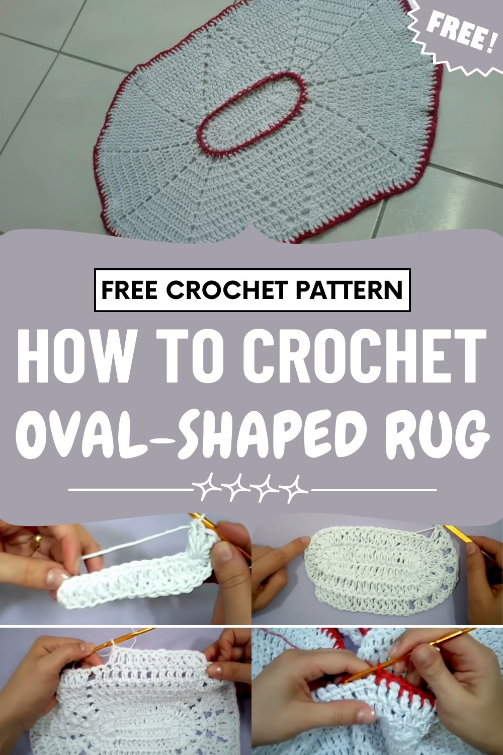 Crochet Oval-shaped Rug